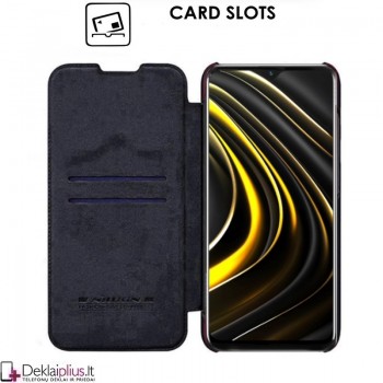 Odinis Nillkin qin serijos dėklas - juodas (telefonams Xiaomi Poco M3)